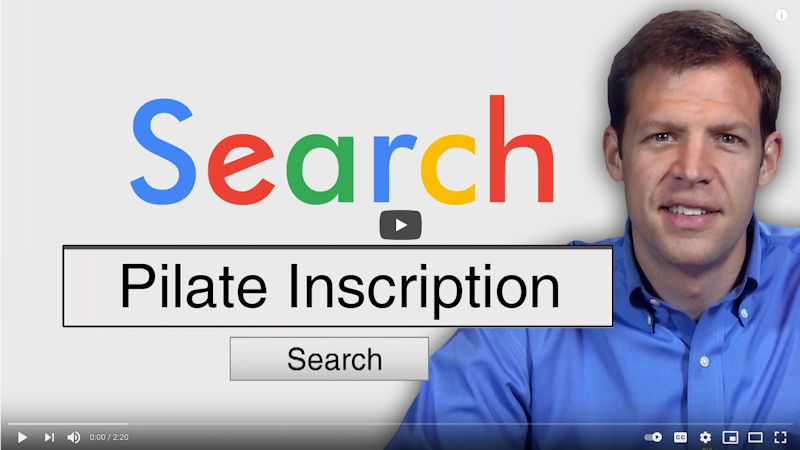 Pilate Inscription | Search Bible Archaeology