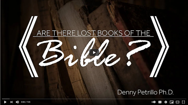Are There Lost Books of the Bible?