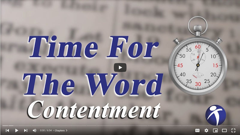 Time For The Word-Contentment