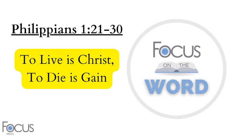 Philippians 1:21-30