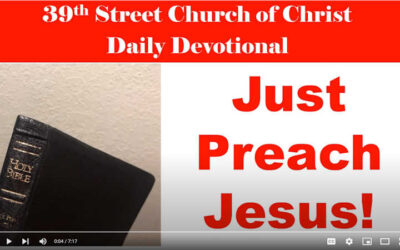 Just Preach Jesus